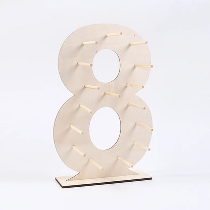 Présentoir donuts chiffre