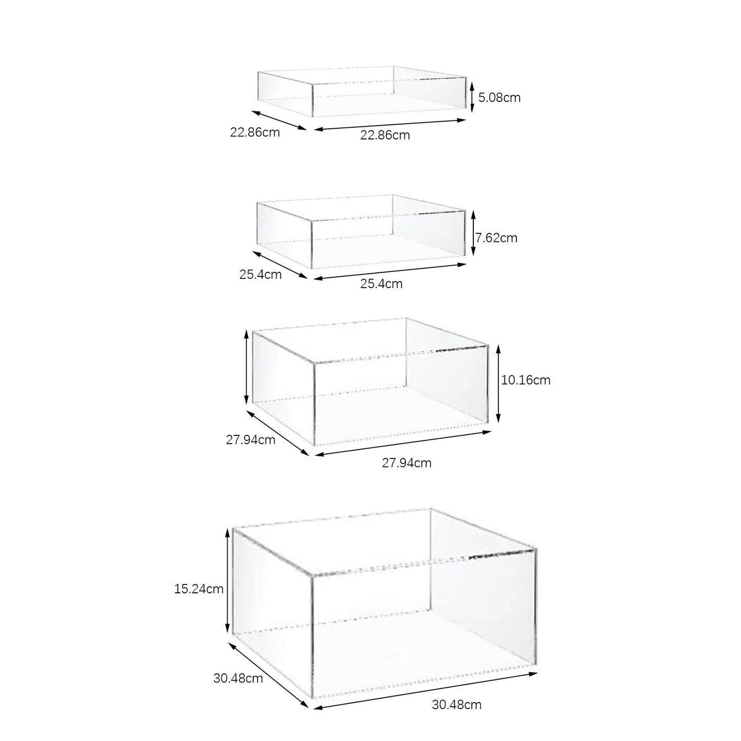 Présentoir buffet transparent