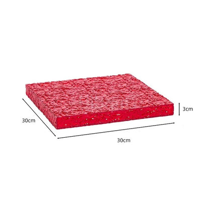 Presentoir buffet rouge effet glaçon