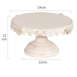 Présentoir gâteaux bois blanc 24cm – mise en scène buffet sucré salé