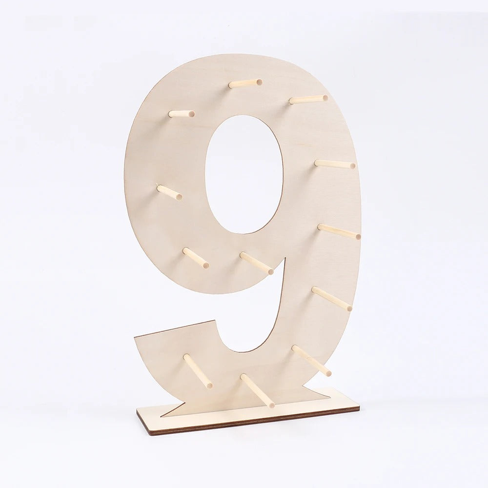 Présentoir donuts chiffre