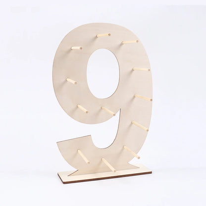 Présentoir donuts chiffre