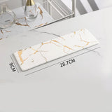 Plateau en marbre blanc 28cm – agencement table de réception festive