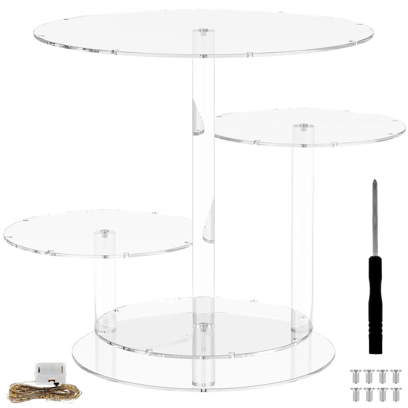 Présentoir gâteau lumineux – support buffet traiteur professionnel