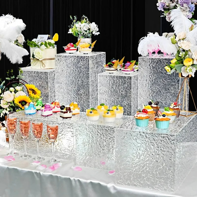 Présentoir acrylique buffet effet glaçon