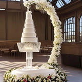 Presentoir gâteau mariage – vue détaillée matière et finition
