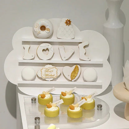 Présentoir macaron bois