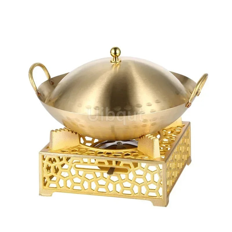 Chauffe plat cuivre 22cm – mise en situation buffet de mariage