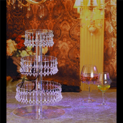 Présentoir cupcake mariage cristal