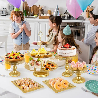 Présentoir buffet doré