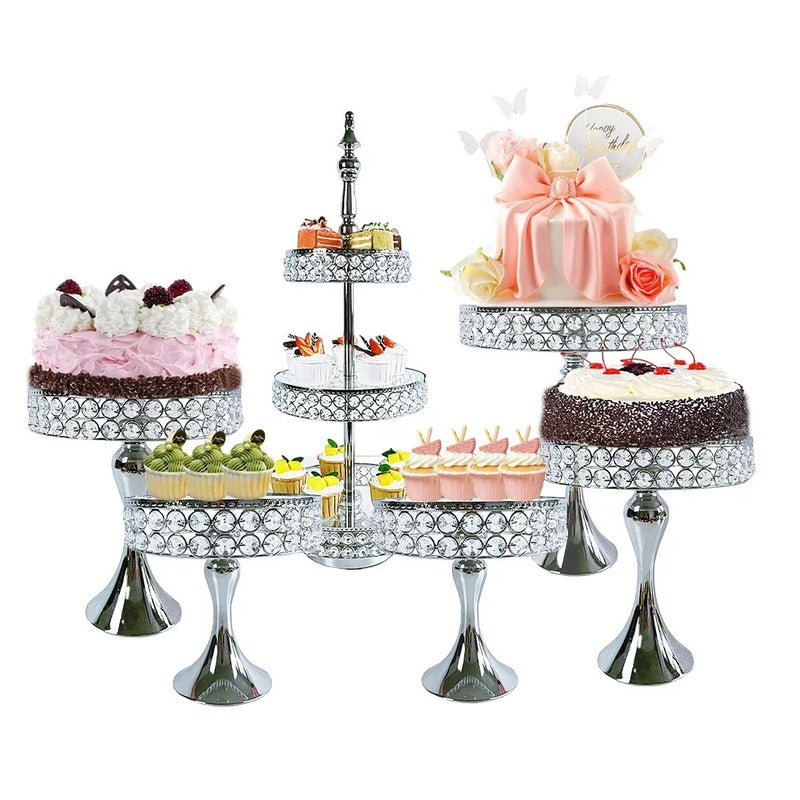 Présentoir buffet mariage argenté – présentoir buffet mariage chic