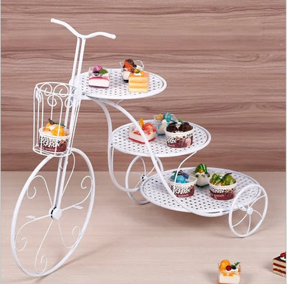 Présentoir gâteau mariage escalier vélo