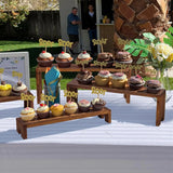 Présentoir cupcake en bois – support service buffet premium