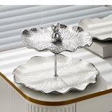 Présentoir cupcake original argenté – agencement table de réception festive