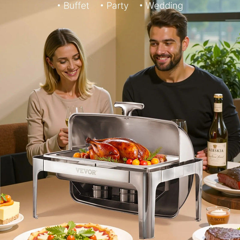 Chauffe plat argent mariage – art de la table réception raffinée