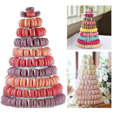 Présentoir macaron mariage rond – accessoire buffet de réception luxueux