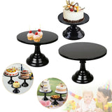Présentoir gâteaux noir – accessoire buffet de réception luxueux