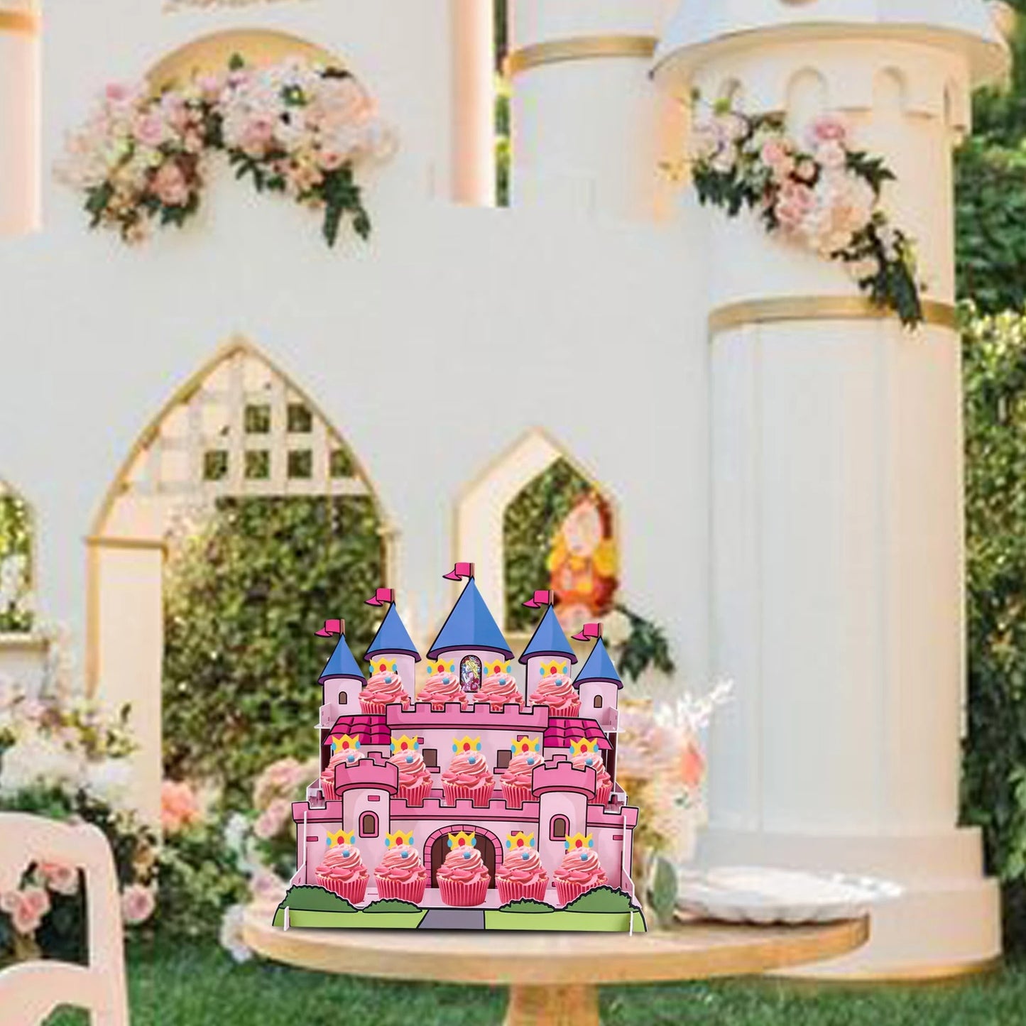 Présentoir cupcake princesse