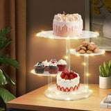 Présentoir gâteau lumineux – élément déco fête prénatale