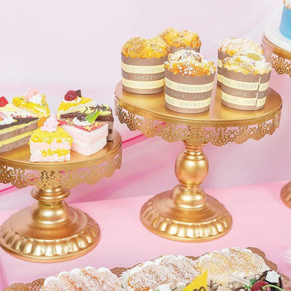 Présentoir buffet doré