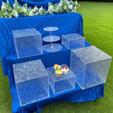 Présentoir acrylique buffet effet glaçon - Lot – accessoire buffet de réception luxueux