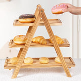 Présentoir buffet traiteur bois – décoration table réception élégante