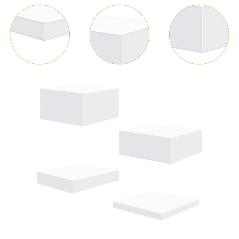 Présentoir acrylique cube blanc buffet lot 4 – ambiance mariage romantique et raffinée