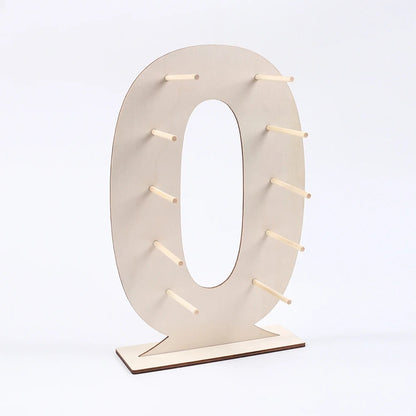 Présentoir donuts chiffre