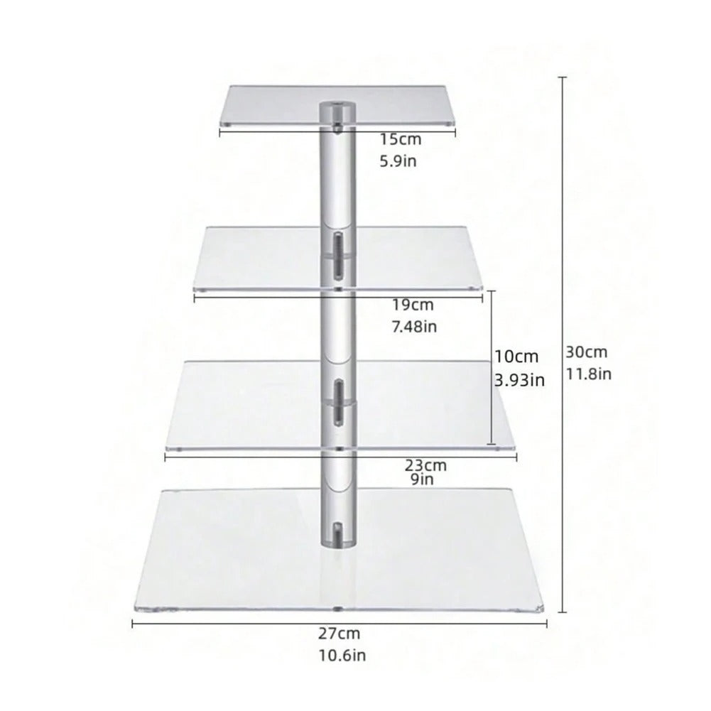 Présentoir cupcake lumineux 4 étages