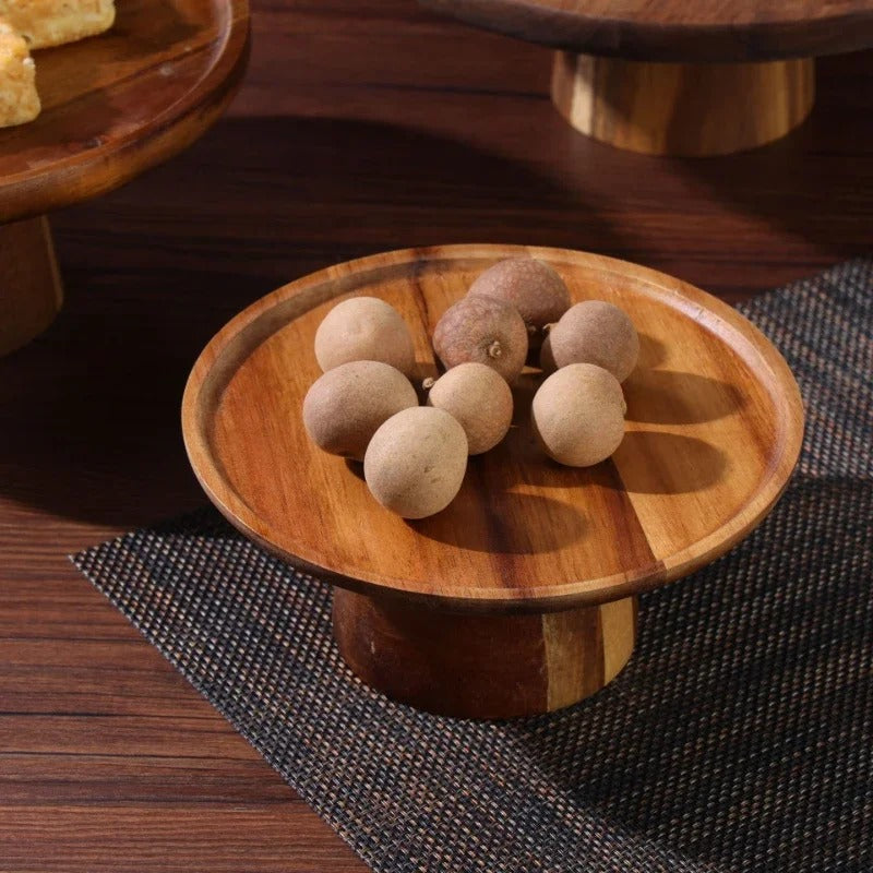 Présentoir gâteau bois – art de la table réception raffinée