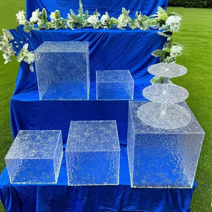 Présentoir acrylique buffet effet glaçon