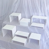 Présentoir acrylique blanc – agencement table de réception festive