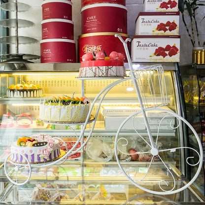 Présentoir gâteau mariage escalier vélo