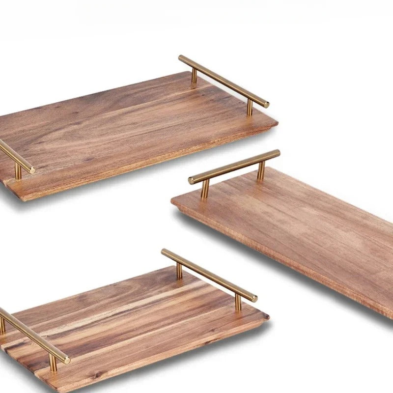 Plateaux apéritif en bois 30cm – mise en scène buffet sucré salé