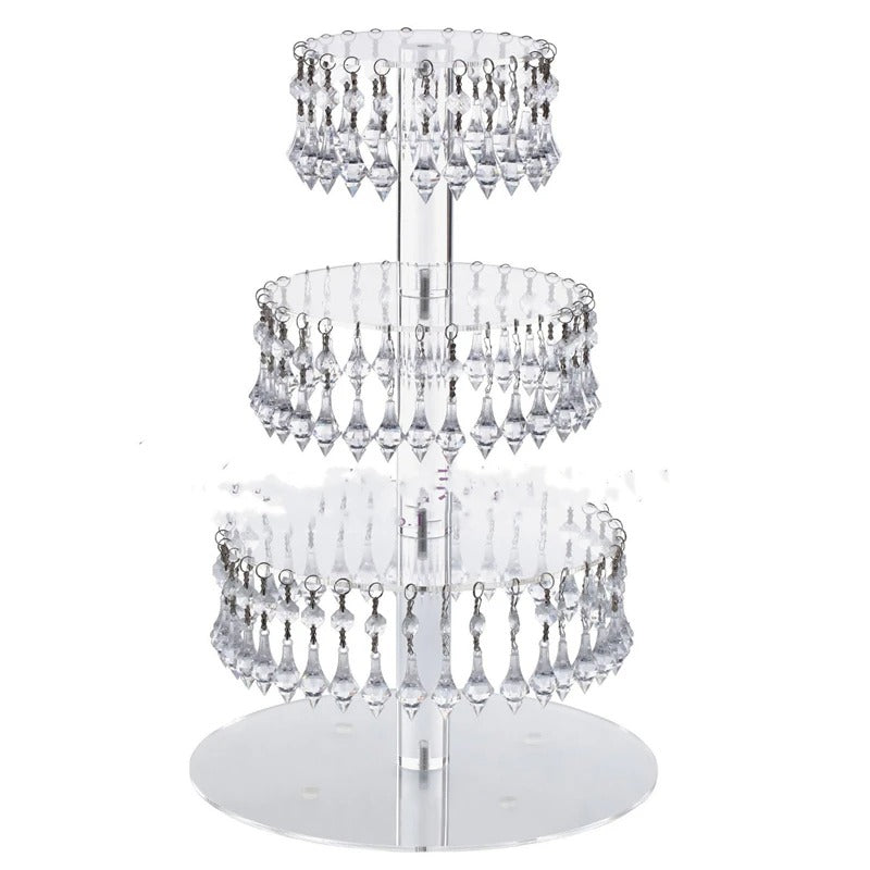 Présentoir cupcake mariage cristal – scénographie buffet et art culinaire
