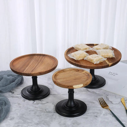 Présentoir gateaux en bois