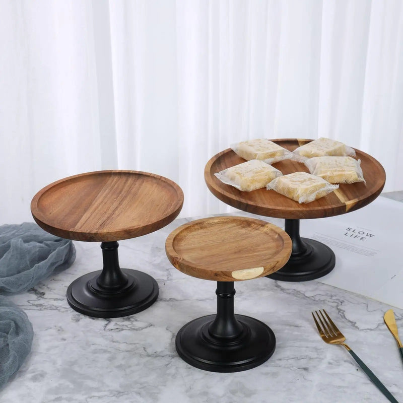 Présentoir gateaux en bois – équipement professionnel pour traiteur