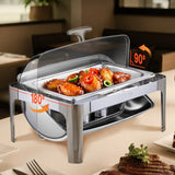 Chauffe plat argent mariage – mise en situation buffet de mariage