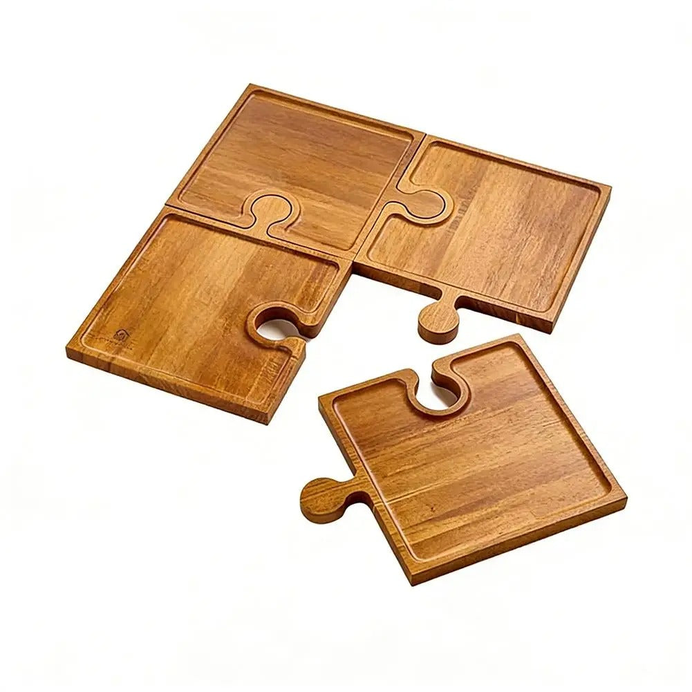 Plateau Apéritif Puzzle en Bois