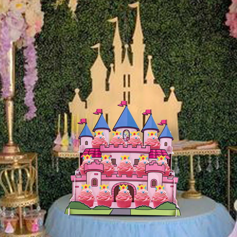 Présentoir cupcake princesse – agencement table de réception festive