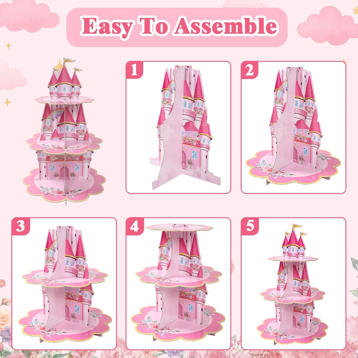 Présentoir cupcake princesse