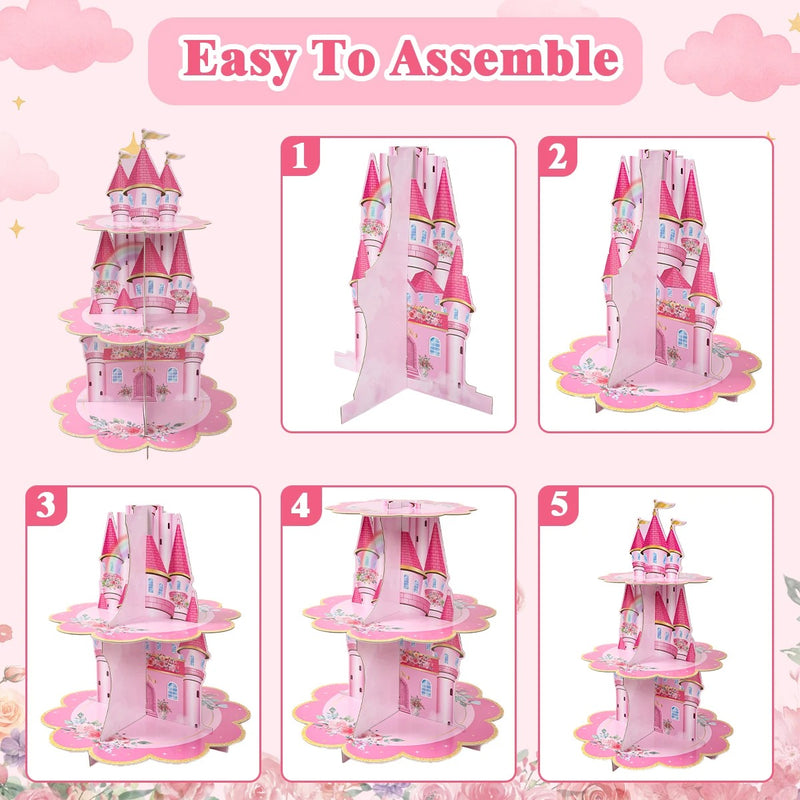 Présentoir cupcake princesse – support buffet traiteur professionnel