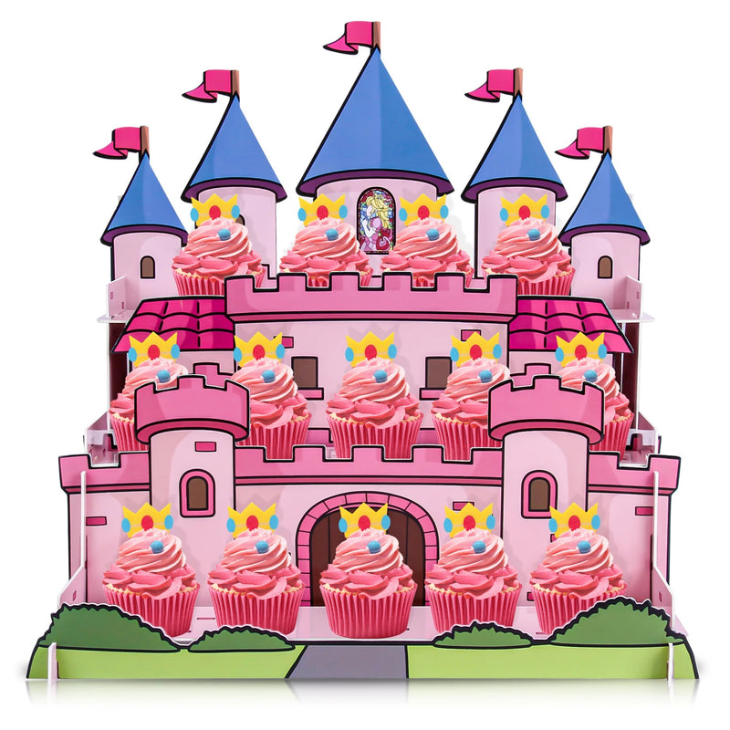 Présentoir cupcake princesse – vue d'ensemble équipement complet