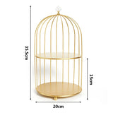 Présentoir gâteau cage oiseau – scénographie buffet et art culinaire
