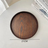 Plateau en bois rond – art de la table réception raffinée