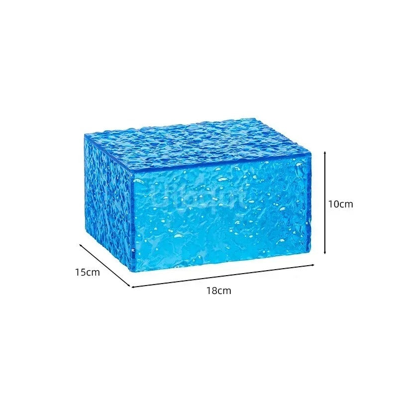 Présentoir buffet bleu effet glaçon