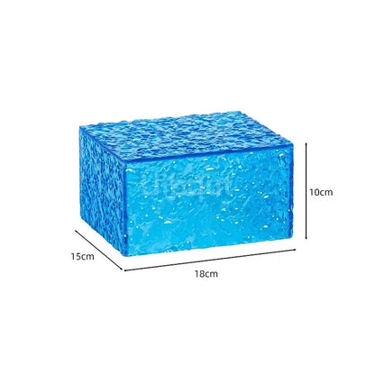Présentoir buffet bleu effet glaçon