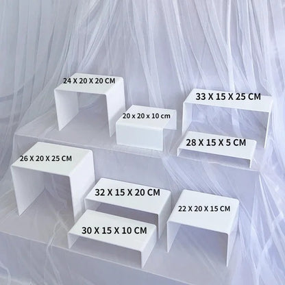 Présentoir acrylique blanc