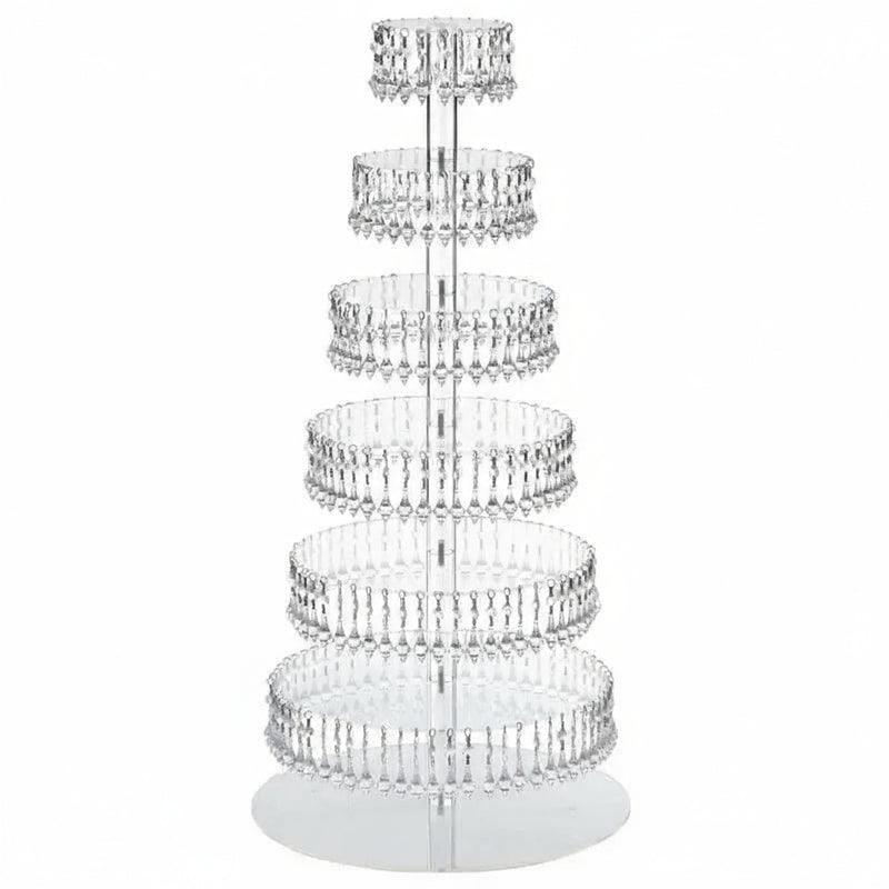 Présentoir cupcake mariage cristal – vue d'ensemble équipement complet