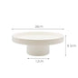 Présentoir gâteau rond blanc